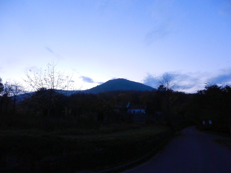 DSCN3955.JPG - OK, da oben ist die Rietburg, also irgendo auf dem Berg, wir müssten also bald rechts abbiegen...