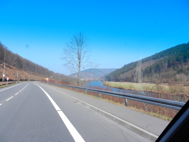 DSCN5569.JPG - Das Wetter ist endlich mal wieder richtig schön. Hier fahren wir entlang des Neckars nach Eberbach.