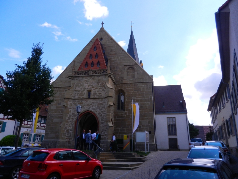 DSCN0515.JPG - Und wieder zurück am höchsten Punkt der Altstadt, der kath. Kirche.