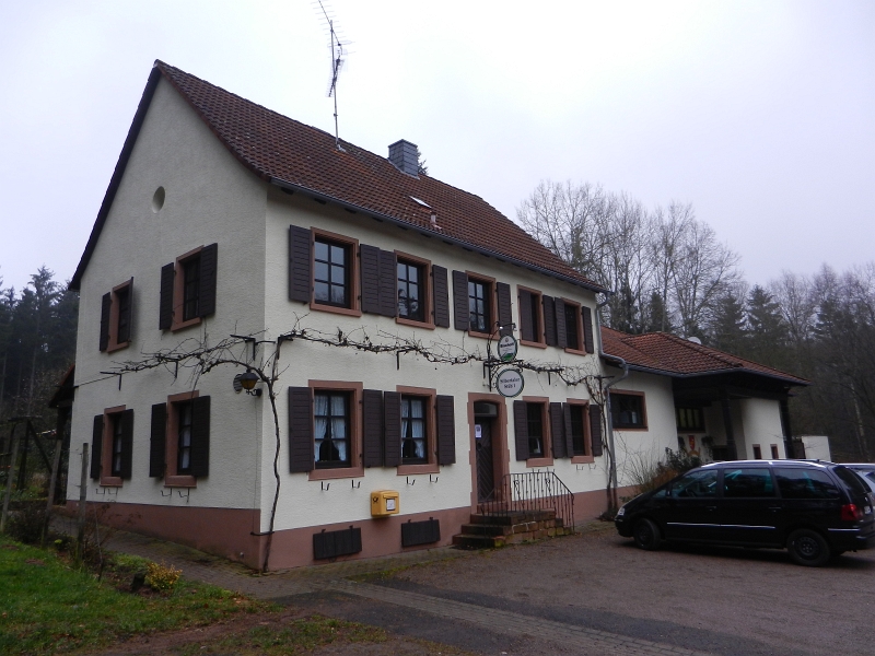 DSCN4995.JPG - Zurück am Forsthaus Silbertal. Natürlich gehen wir dann dort lecker Essen und die ersten Weinschorle testen. Empfehlenswert, die eigene Schlachtung!Danach sind wir dann weiter nach Neustadt/Königsbach gefahren zum Weinland Königsbach. Dort ist direkt an der Gaststätte ein Stellplatz, wo wir übernachten wollen.