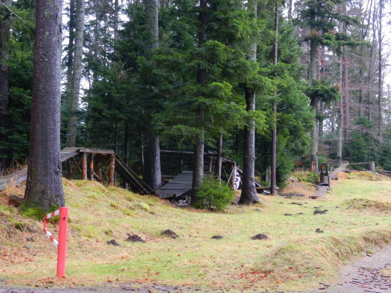 DSCN3936.JPG - Hier oben ist auch ein recht großer Bikepark mit vielen Abfahrten.