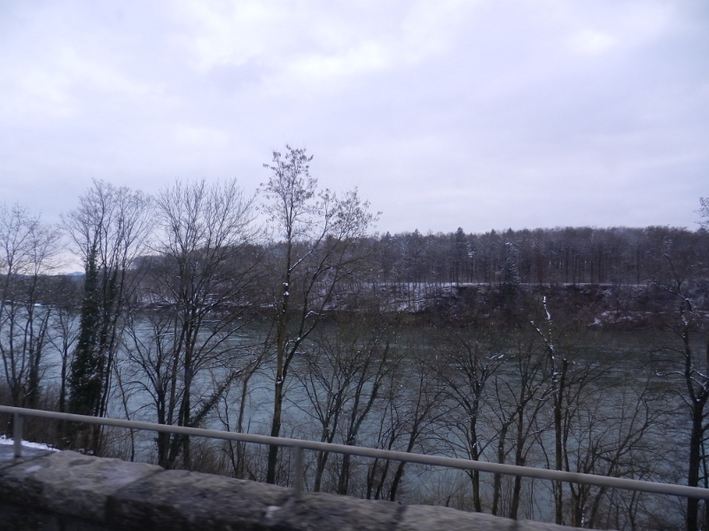 DSCN7073.JPG - Wir sind nun wieder am Rhein. Es handelt sich aber nun um den Hochrhein wo auch keine Binnenschiffer unterwegs sind. Für uns ein ungewohntes Bild.