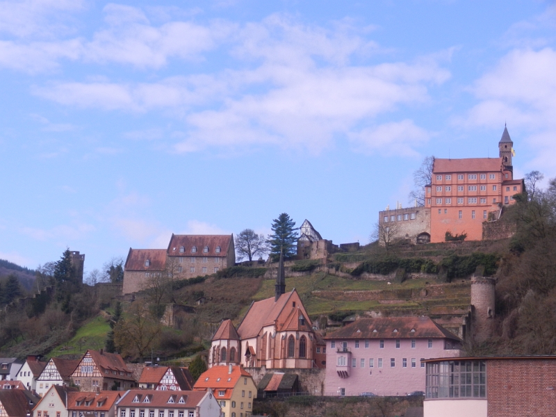 DSCN8304.JPG - Die Burg von der Brücke aus gesehen.