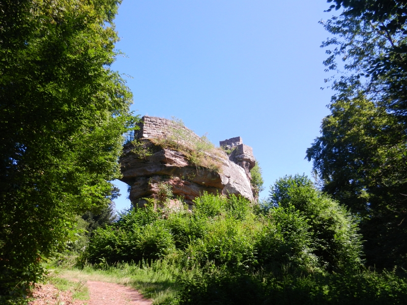 DSCN1353.JPG - ...und kommen zur Wegelnburg auf deutscher Seite.