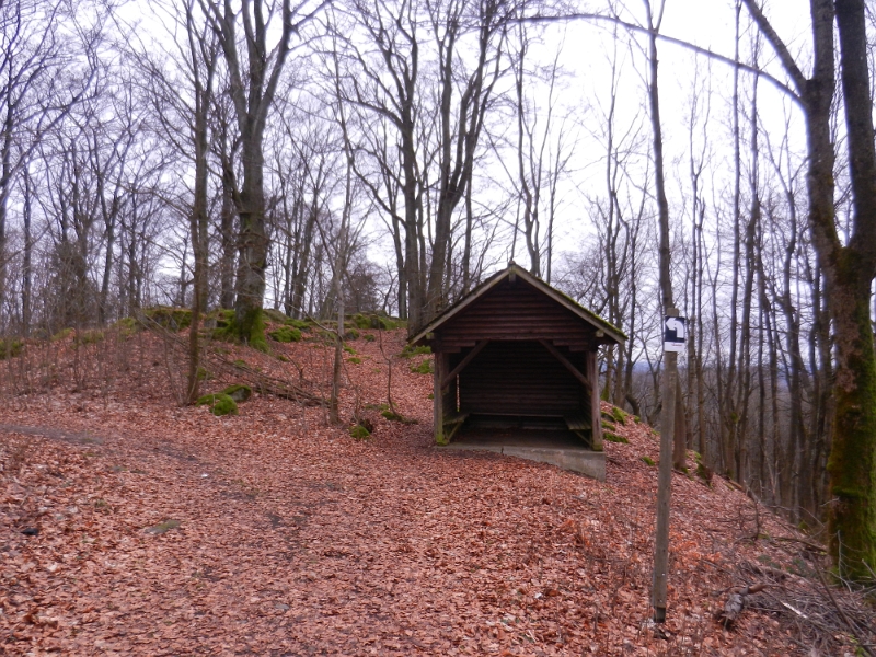 DSCN4807.JPG - In dieser kleinen Schutzhütte trinken wir einen warmen Tee und machen eine Versper.