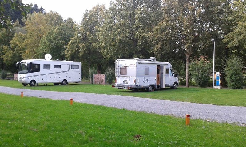 20140830_181859.jpg - Nachdem wir uns von den anderen verabschiedet haben sind wir in Buchen auf dem Stellplatz im Morretal gelandet.