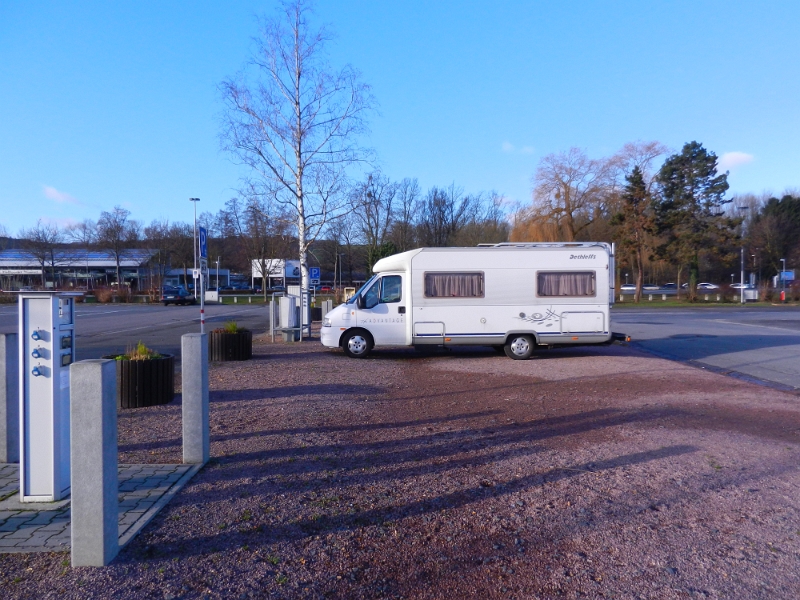 DSCN2421.JPG - In Michelstadt auf dem kostenlosen Stellplatz angekommen.