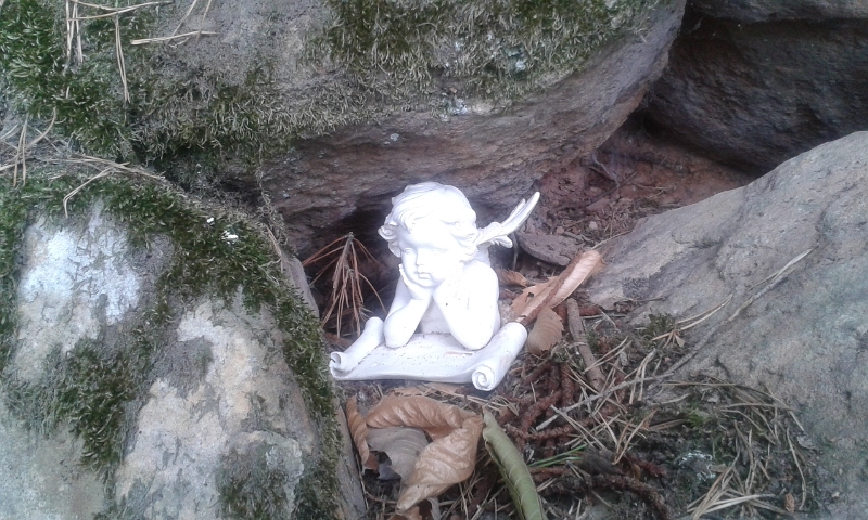 20151017_154538.jpg - Sogar einen Schutzengel haben wir im Wald gesehen!