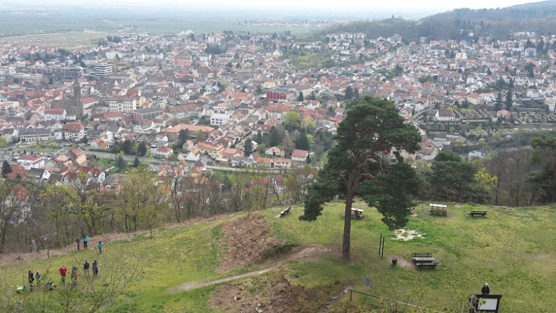 20160409_121449.jpg - Der Blick von ganz oben über Bad Dürkheim.