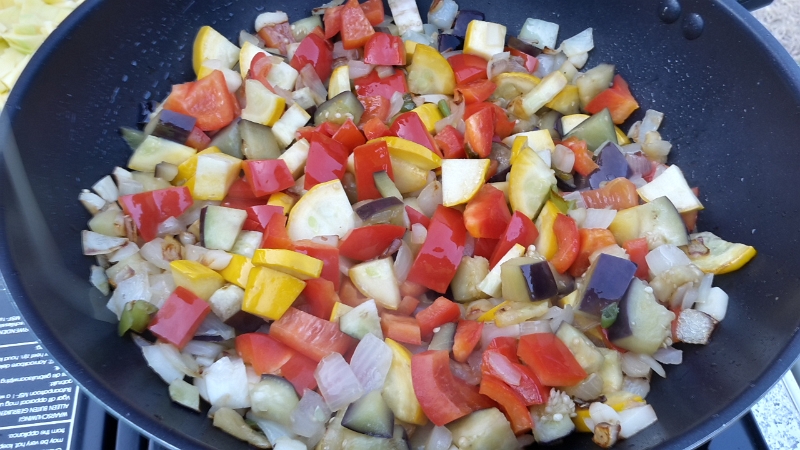 20160910_185712_Richtone(HDR).jpg - Am Abend machen wir zum Abendessen ein "Ratathai" quasi ein asiatisches Ratatouille mit Kokosmilch und Currypaste.