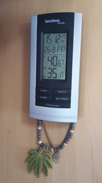 20160826_151222.jpg - Freitag nachmittag, es ist brütend heiß. Im Dixi sind es über 40°C als ich die Tür öffnete!!!