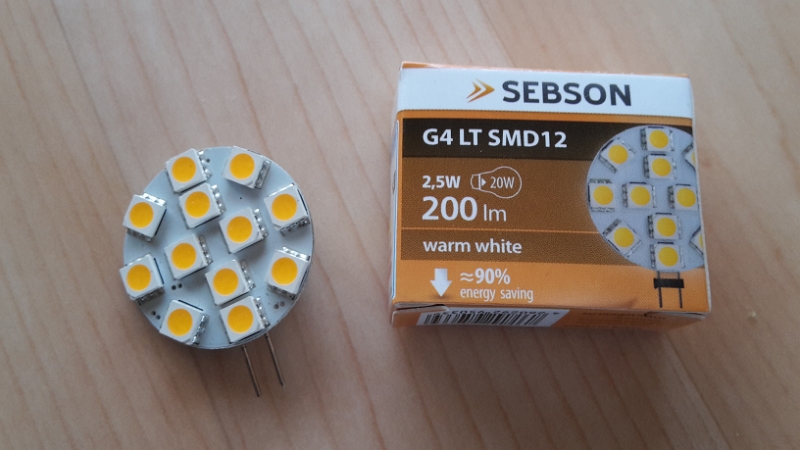 20160227_123942.jpg - Im Badezimmer habe ich auch endlich die 2x10Watt Halogenstrahler durch moderne energiesparenden SMD-Led's ersetzt. So ist es heller und verbraucht weniger Strom ;-)