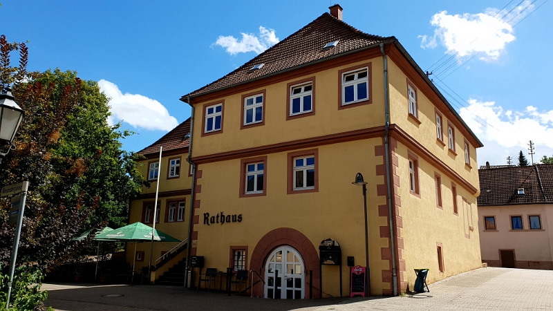 20200822_135255.jpg - Seit 1997 ist das ehemalige Alexanderschloss, das Rathaus von Neckarbischofsheim.