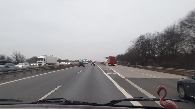 20240112_164252.jpg - Freitag nach der Arbeit fahren wir los um in Lauterbourg einzukaufen und irgendwo "Grenznah" zu übernachten.Zunächst fahren wir einfach mal auf die Autobahn in Richtung Karlsruhe...