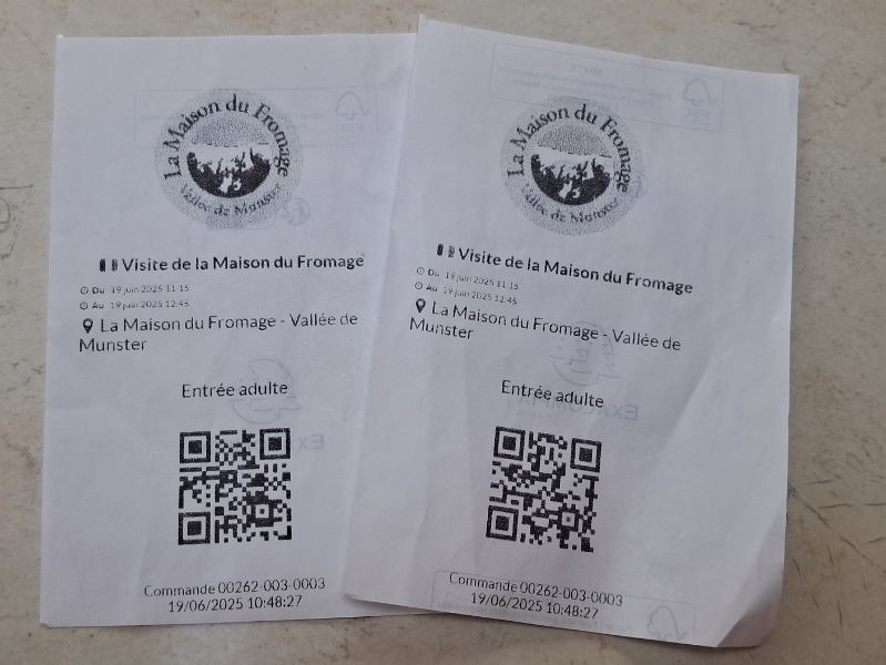 20250619_170954.jpg - ...und holen unsere Tickets. Leider ist erst um 13:00Uhr eine Führung in Deutsch. Sooo lange wollen wir aber nicht warten und nehmen einfach die Führung in französisch um 11:15 Uhr!