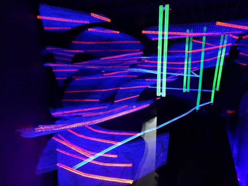 DSC07037.JPG - Zunächst bekommen wir anhand Hologrammen gezeigt, wie die Kohle bzw. Flötze hier lagen und abgebaut wurden.