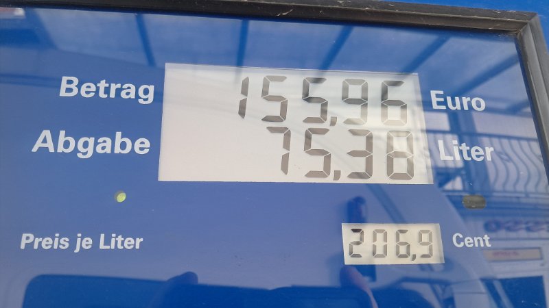 20260306_162516.jpg - Es ist Freitag und wir wollen mal wieder weg. WOW, der aktuelle Dieselpreis tut schon echt weh. :-(